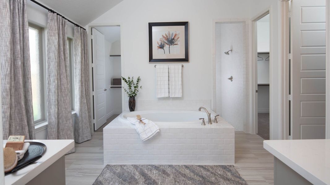 Furnished interior view inside a new home in Meadows of Mill Creek, Seguin (Image 45).