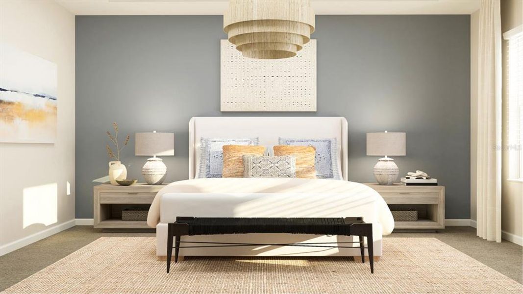 Furnished interior view inside a new home in , Clermont (Image 12).