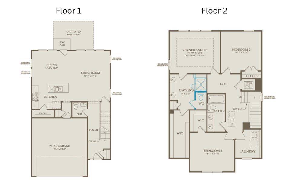 2D floor plan layout of this home in Solana, Durham, NC (Image 2). 2D floor plan layout of this home in Solana, Durham, NC (Image 2).