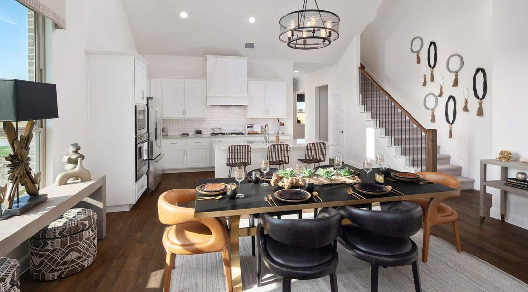 Representative furnished interior of a home built from the The Trinity Executive by UnionMain Homes in Lake Breeze, Lavon (Image 14).