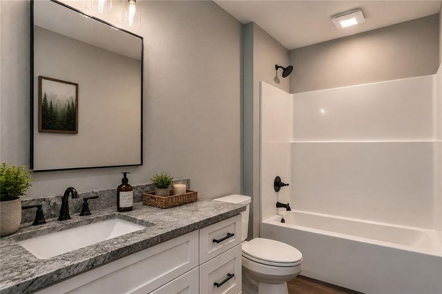 Furnished interior view inside a new home in , Ellijay (Image 14).