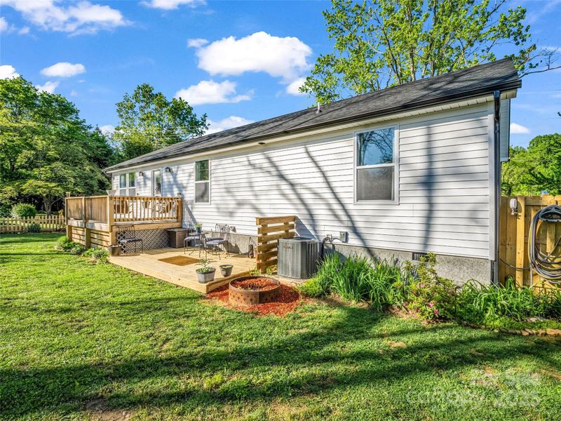 Exterior details and patio area of a home in , Black Mountain (Image 25).