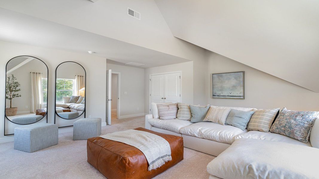 Representative furnished interior of a home built from the FORRESTER by D.R. Horton in Waterbridge, Myrtle Beach (Image 24).