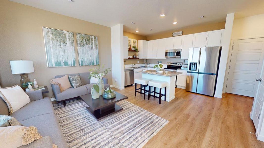 Representative furnished interior of a home built from the Westcliffe by Baessler Homes in Conestoga, Ault (Image 4).