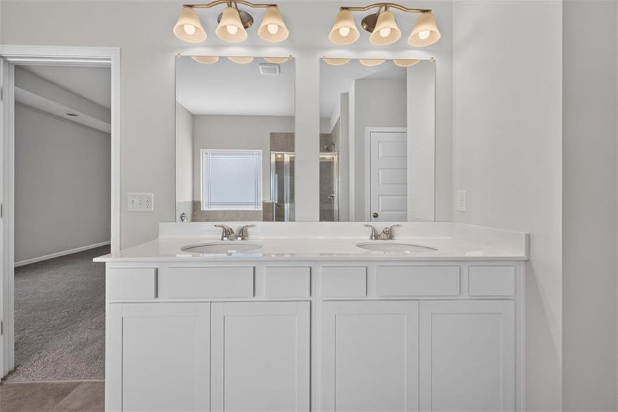 Furnished interior view inside a new home in The Stiles, Cartersville (Image 14).