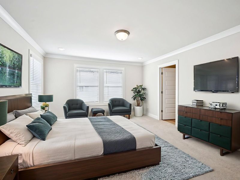 Furnished interior view inside a new home in Hemingway - Highland Series, Cumming (Image 6).
