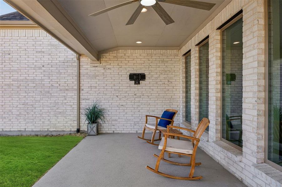 Exterior details and patio area of a home in , McKinney (Image 3). Exterior details and patio area of a home in , McKinney (Image 3).