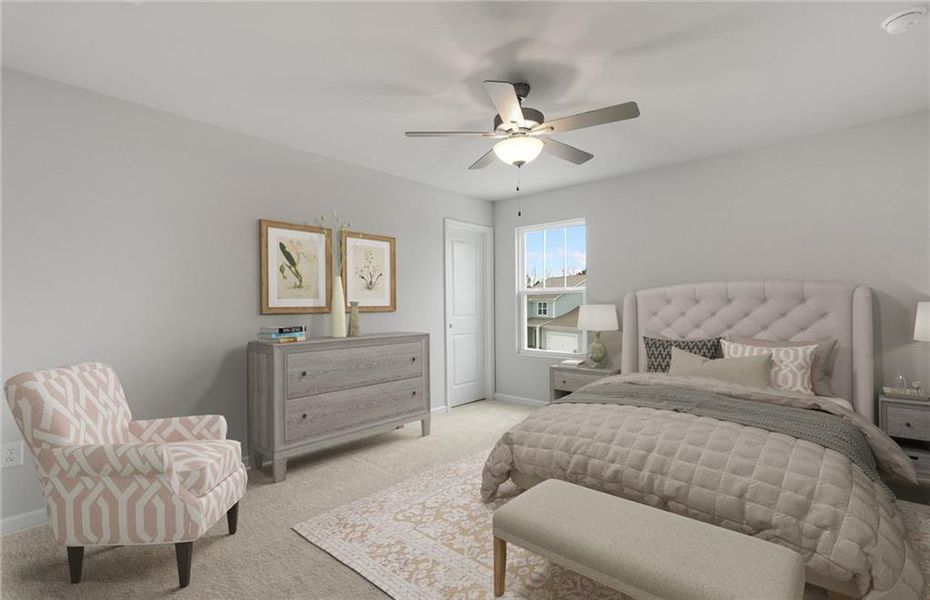 Furnished interior view inside a new home in Haverhill Estates, Dacula (Image 6). Furnished interior view inside a new home in Haverhill Estates, Dacula (Image 6).