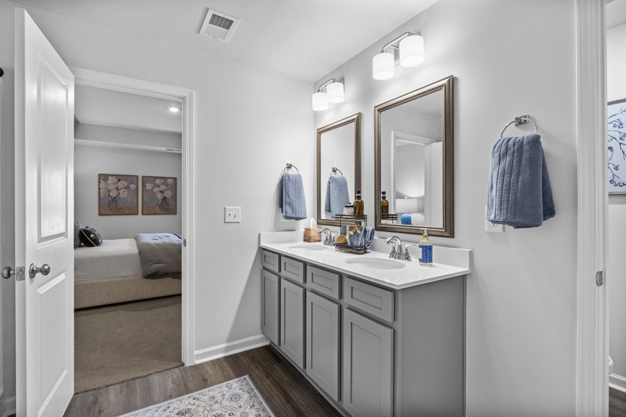 Representative furnished interior of a home built from the Magnolia by McGuinn Homes in Crystal Downs, Sumter (Image 18).