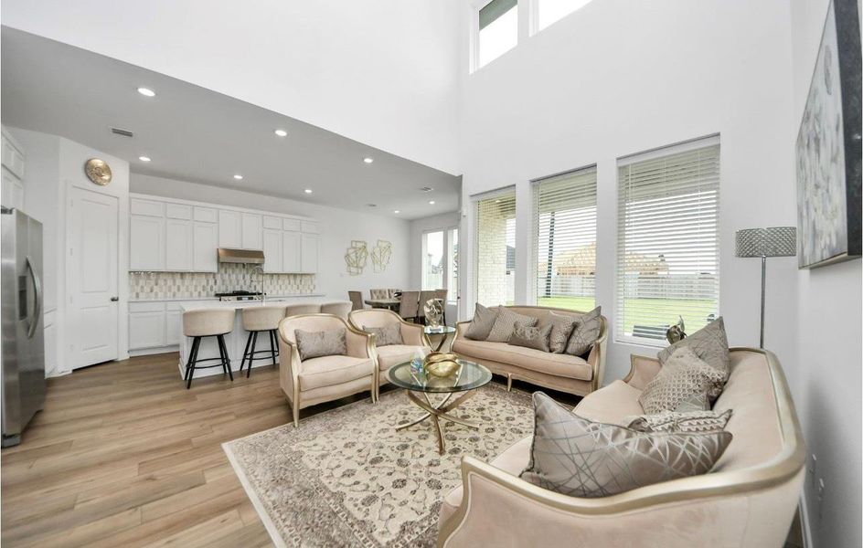 Furnished interior view inside a new home in Cross Creek West: Richmond Collection, Fulshear (Image 11).