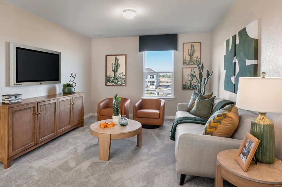 Representative furnished interior of a home built from the 2246 by KB Home in Legend Heights - Heritage Collection, New Braunfels (Image 11).