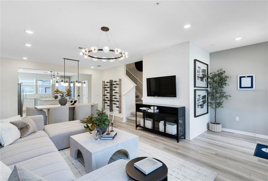 Furnished interior view inside a new home in EverBe, Orlando (Image 17).