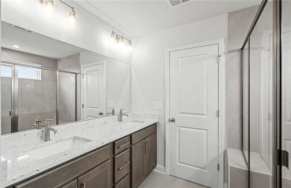 Furnished interior view inside a new home in Sierra Creek, Hoschton (Image 14).