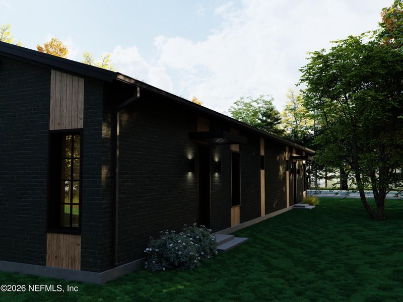 Exterior details and patio area of a home in , Jacksonville (Image 3).