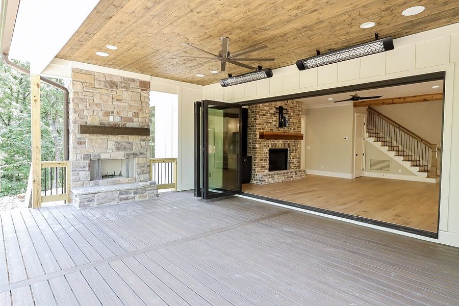 Exterior details and patio area of a home in Hidden River, Signal Mountain (Image 33). Exterior details and patio area of a home in Hidden River, Signal Mountain (Image 33).