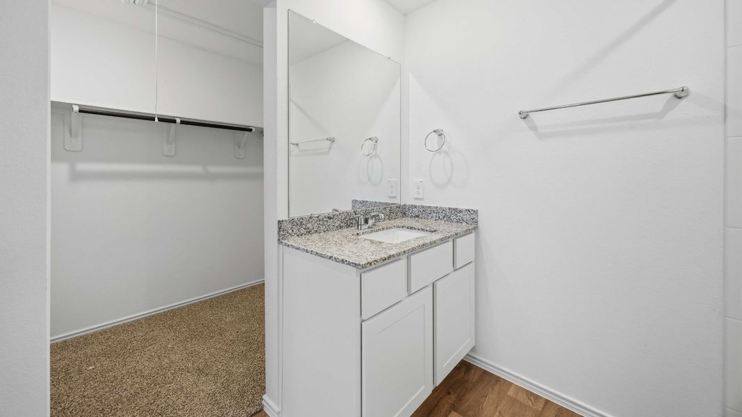 Furnished interior view inside a new home in Garver Heights, Houston (Image 7). Furnished interior view inside a new home in Garver Heights, Houston (Image 7).