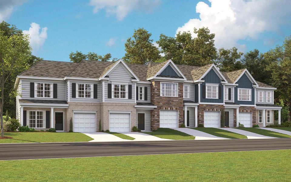 Representative exterior photo of a completed home built from the OWENS by D.R. Horton in Woodbridge Glen Townhomes, Lebanon, TN (Image 2).