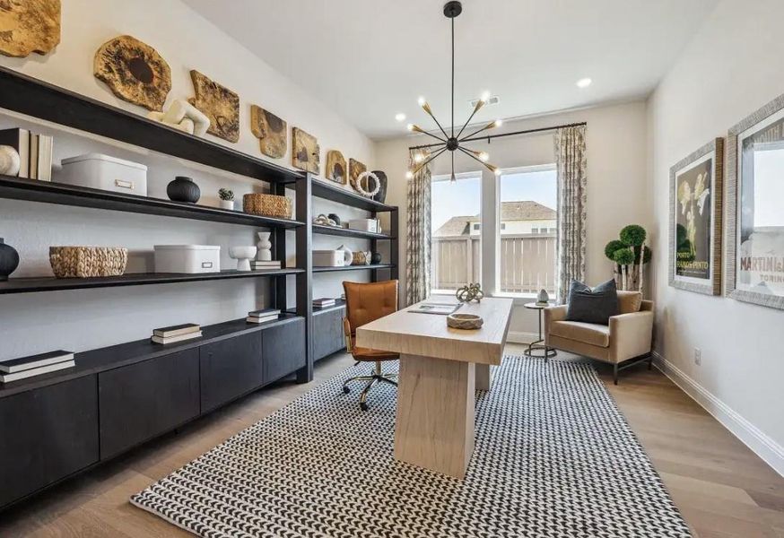 Furnished interior view inside a new home in WILDTREE 60', Montgomery (Image 9).