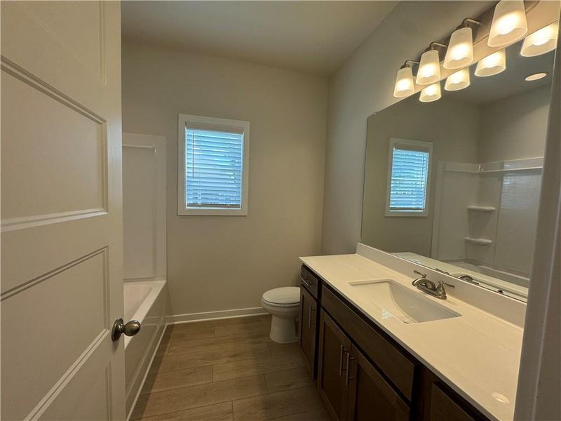 Furnished interior view inside a new home in Rosewood Lake Preserve, Hoschton (Image 6).