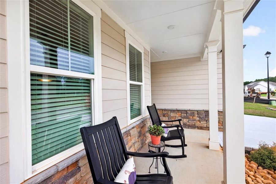 Exterior details and patio area of a home in , Hoschton (Image 28). Exterior details and patio area of a home in , Hoschton (Image 28).