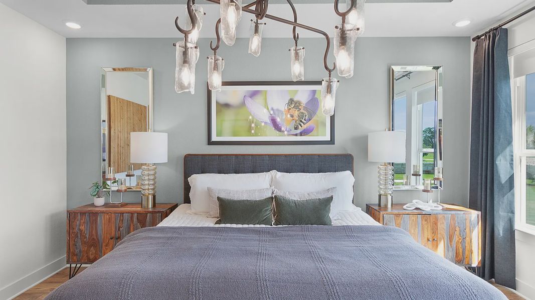 Representative furnished interior of a home built from the Madison by Chesmar Homes in Crescent Bluff, Georgetown (Image 10).