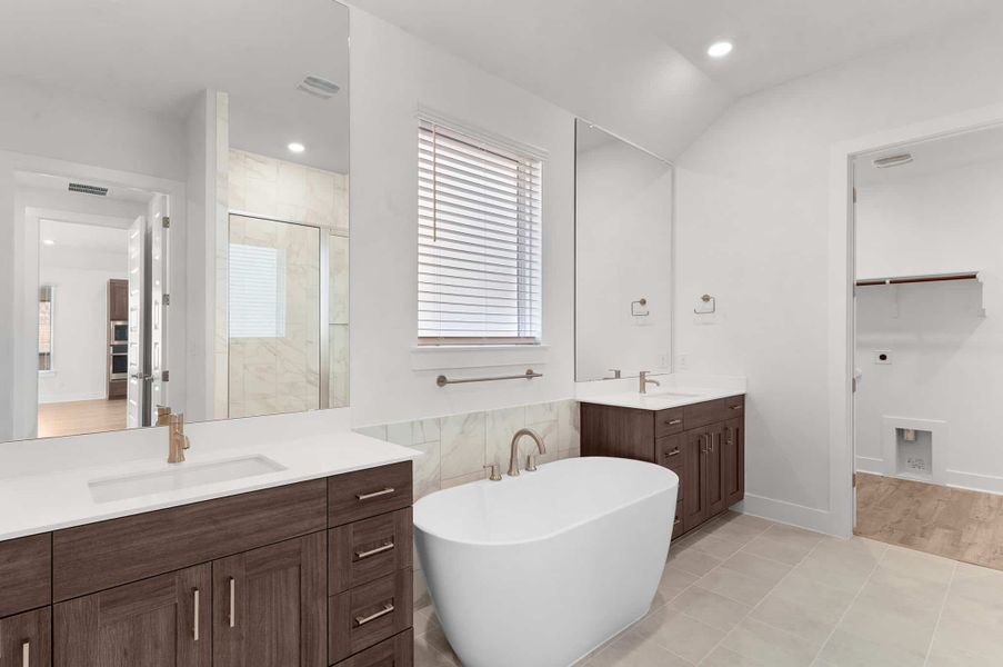 Furnished interior view inside a new home in Berry Creek Highlands, Georgetown (Image 12). Furnished interior view inside a new home in Berry Creek Highlands, Georgetown (Image 12).