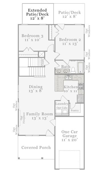 Optional - Extended Patio / Deck