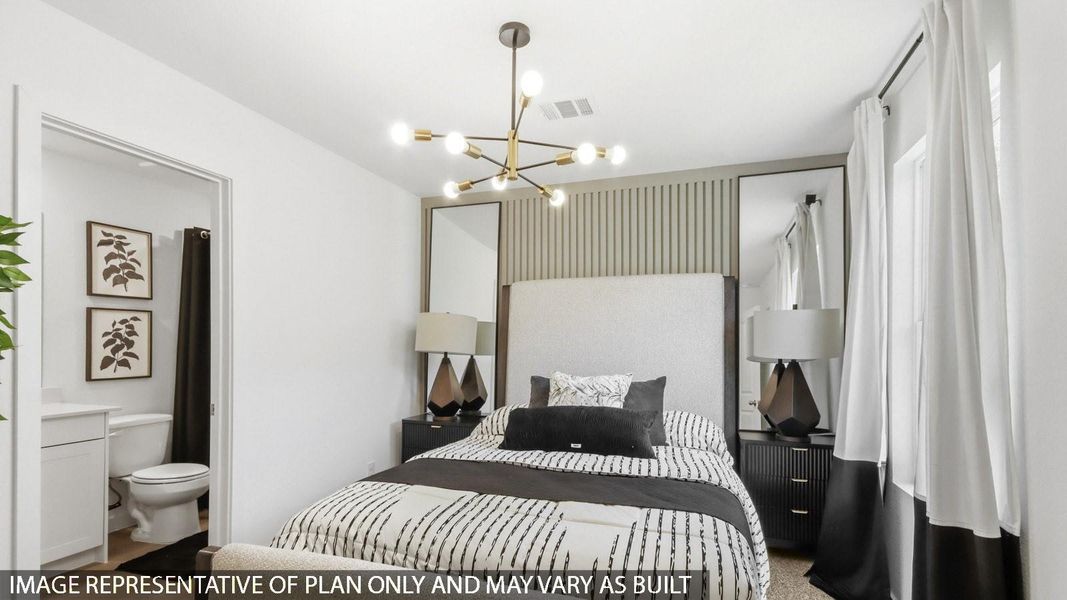 Furnished interior view inside a new home in Baron Village, Conroe (Image 5).