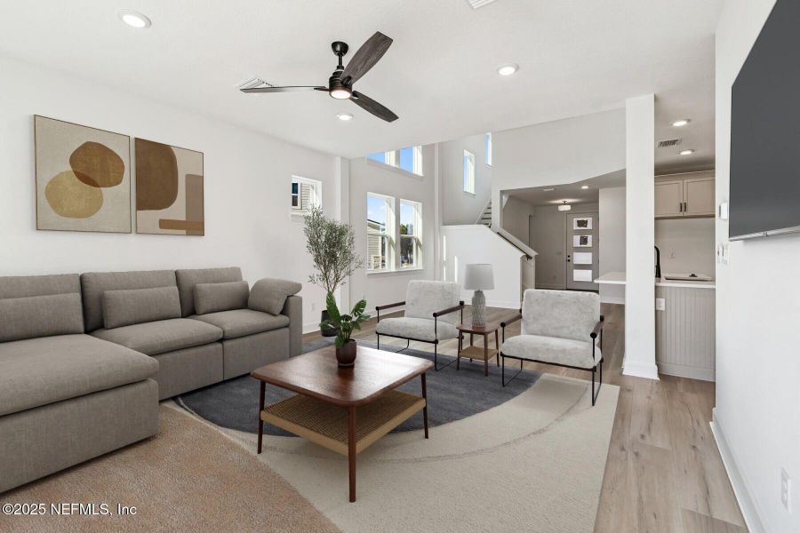 Furnished interior view inside a new home in Evergreen Island at Silverleaf - Classic, St. Augustine (Image 11).