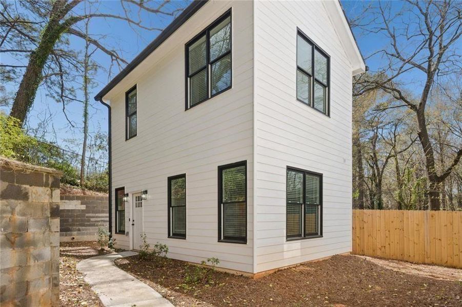 Exterior details and patio area of a home in , Atlanta (Image 22). Exterior details and patio area of a home in , Atlanta (Image 22).