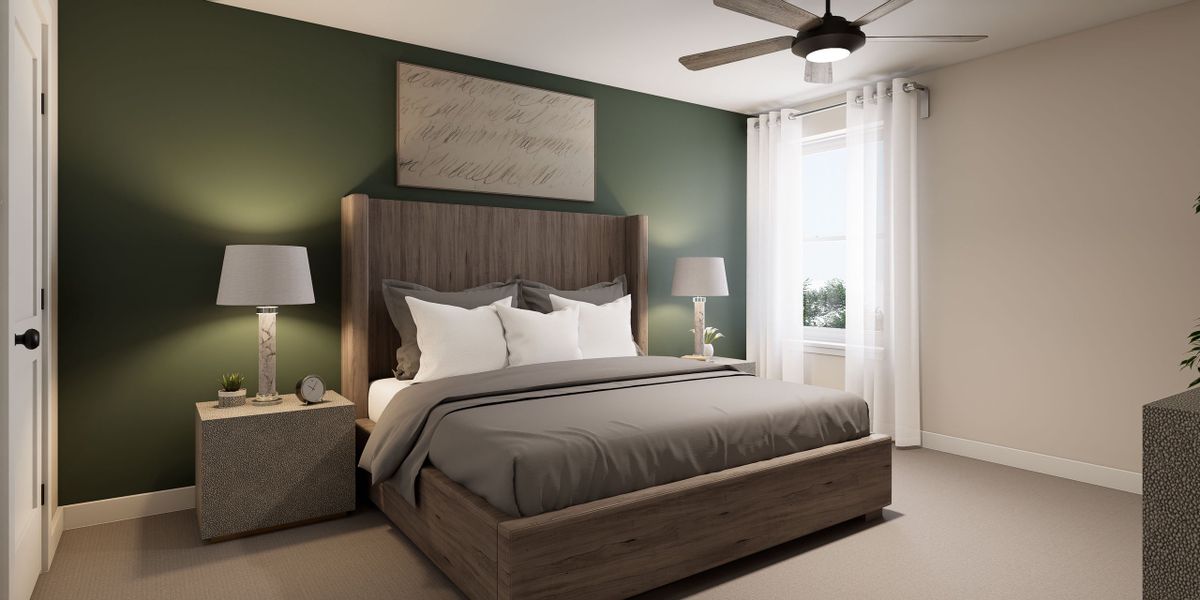 Representative furnished interior of a home built from the The Lightwood by David Weekley Homes in Crosscreek Walk  – Courtyard, Charleston (Image 6).