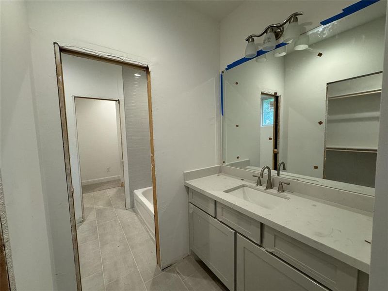 Jack and Jill Bathroom upstairs between bedrooms 5 and 6 (Construction Photo 7-18-24)