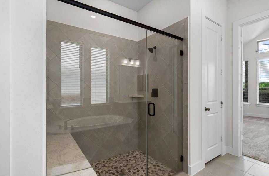 Furnished interior view inside a new home in Coastal Point, League City (Image 5).