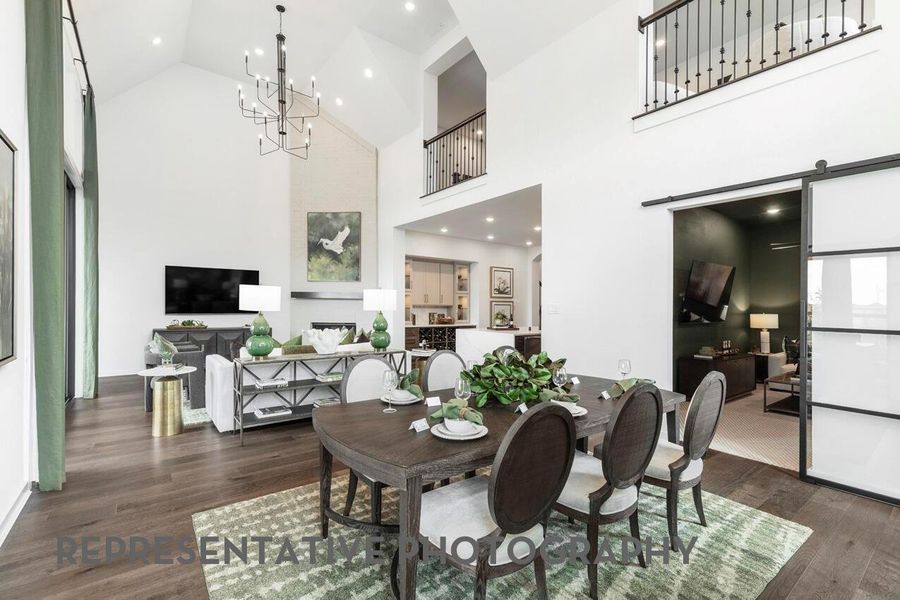 Furnished interior view inside a new home in Legacy, League City (Image 17).
