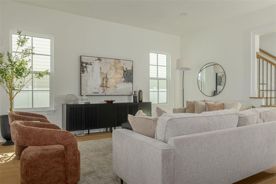 Furnished interior view inside a new home in , St. Petersburg (Image 9).