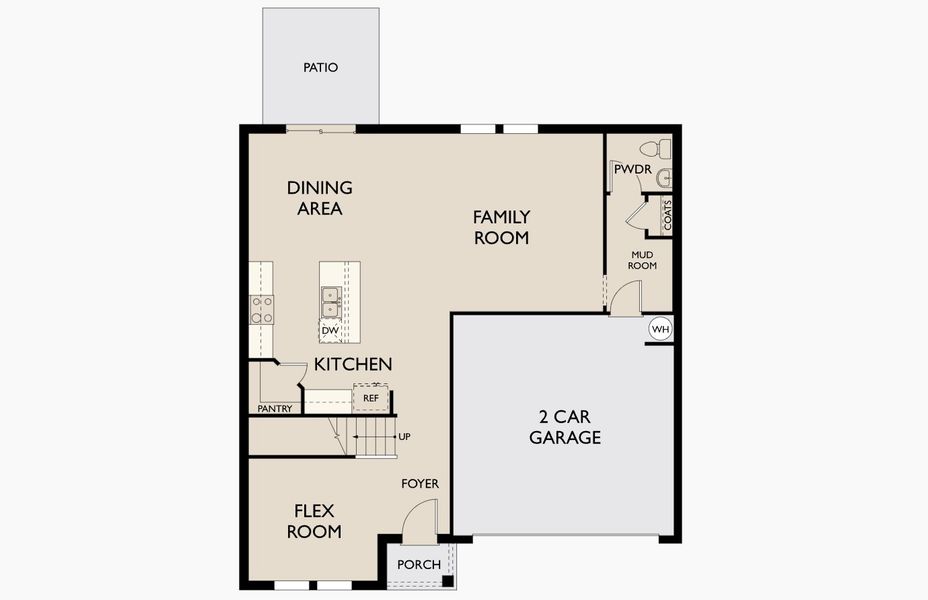 2D floor plan layout for the Solstice by Starlight Homes in Cattleman's Crossing, Fort Worth, TX (Image 5). 2D floor plan layout for the Solstice by Starlight Homes in Cattleman's Crossing, Fort Worth, TX (Image 5).