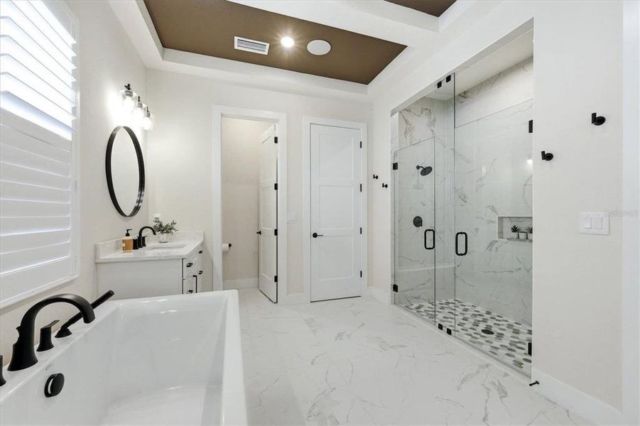 Furnished interior view inside a new home in , Sarasota (Image 20).