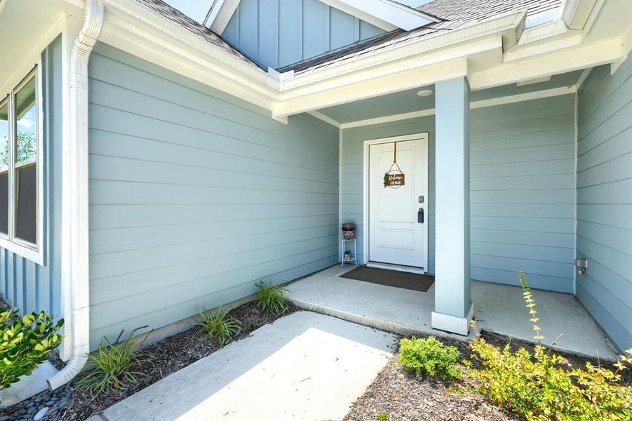 Exterior details and patio area of a home in Enclave at Pecan Creek, Providence Village (Image 16). Exterior details and patio area of a home in Enclave at Pecan Creek, Providence Village (Image 16).
