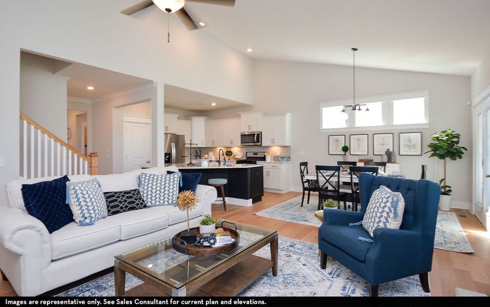 Furnished interior view inside a new home in McCain's Station, Gallatin (Image 10).