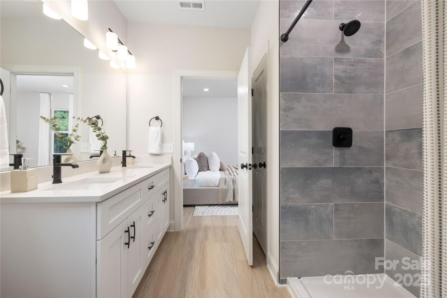 Furnished interior view inside a new home in , Charlotte (Image 11). Furnished interior view inside a new home in , Charlotte (Image 11).