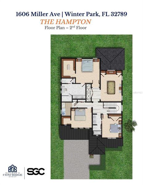 2D floor plan layout of this home in , Winter Park, FL (Image 3).