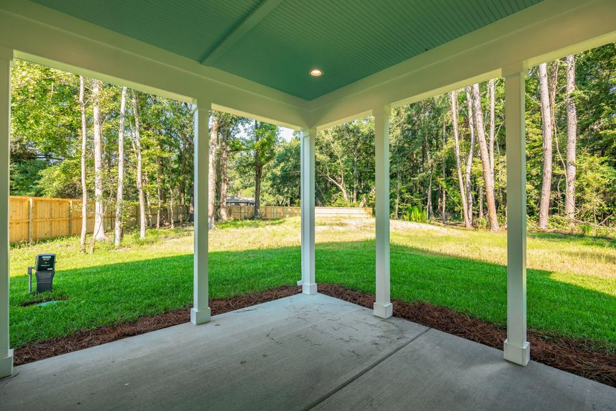 Exterior details and patio area of a home in , Johns Island (Image 28).