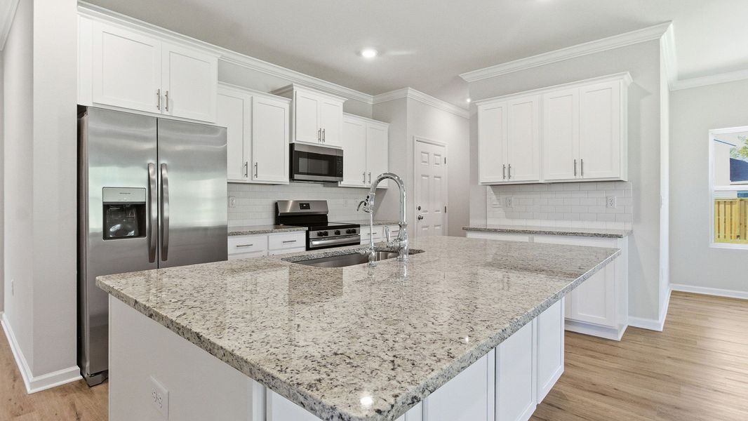 Furnished interior view inside a new home in Greystone, Crawfordville (Image 5). Furnished interior view inside a new home in Greystone, Crawfordville (Image 5).