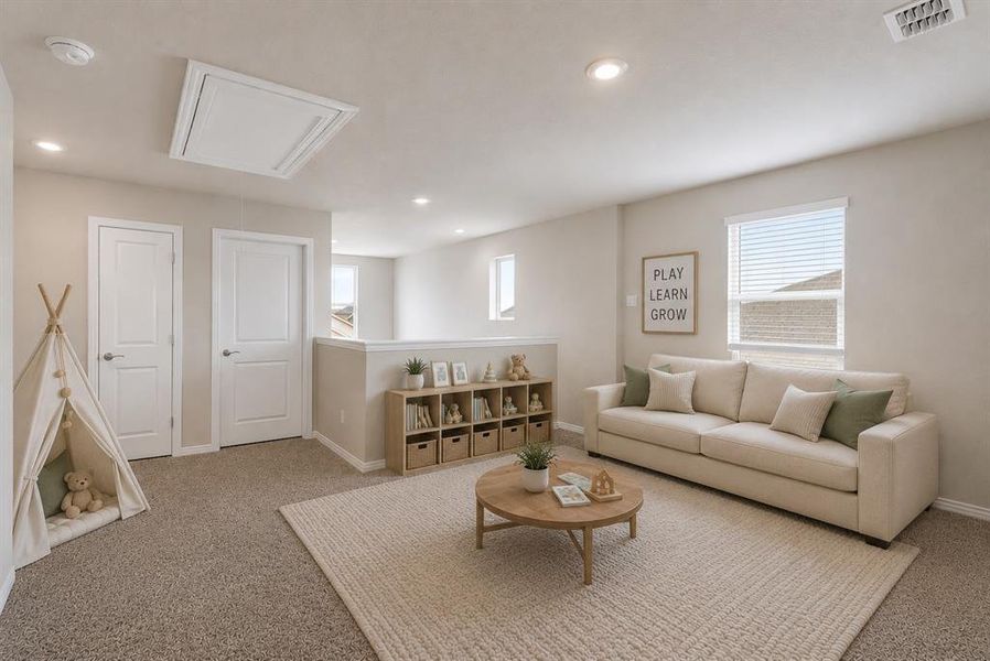 *Virtually Staged* Loft or secondary family area