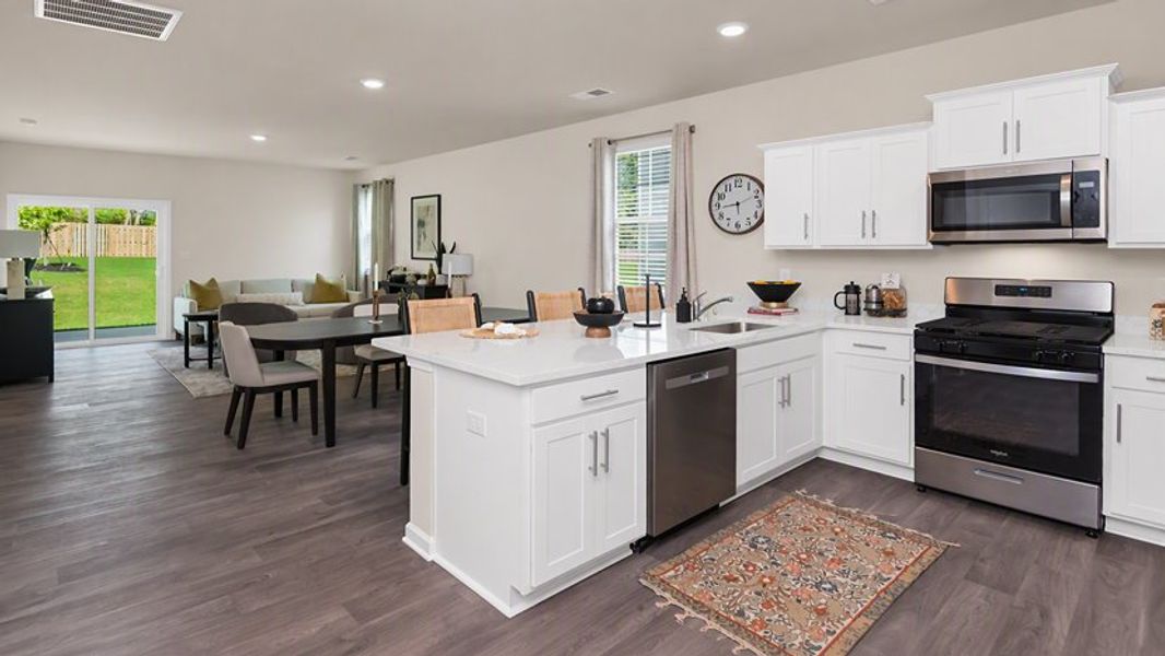 Furnished interior view inside a new home in Grand Oaks, Columbia (Image 5).