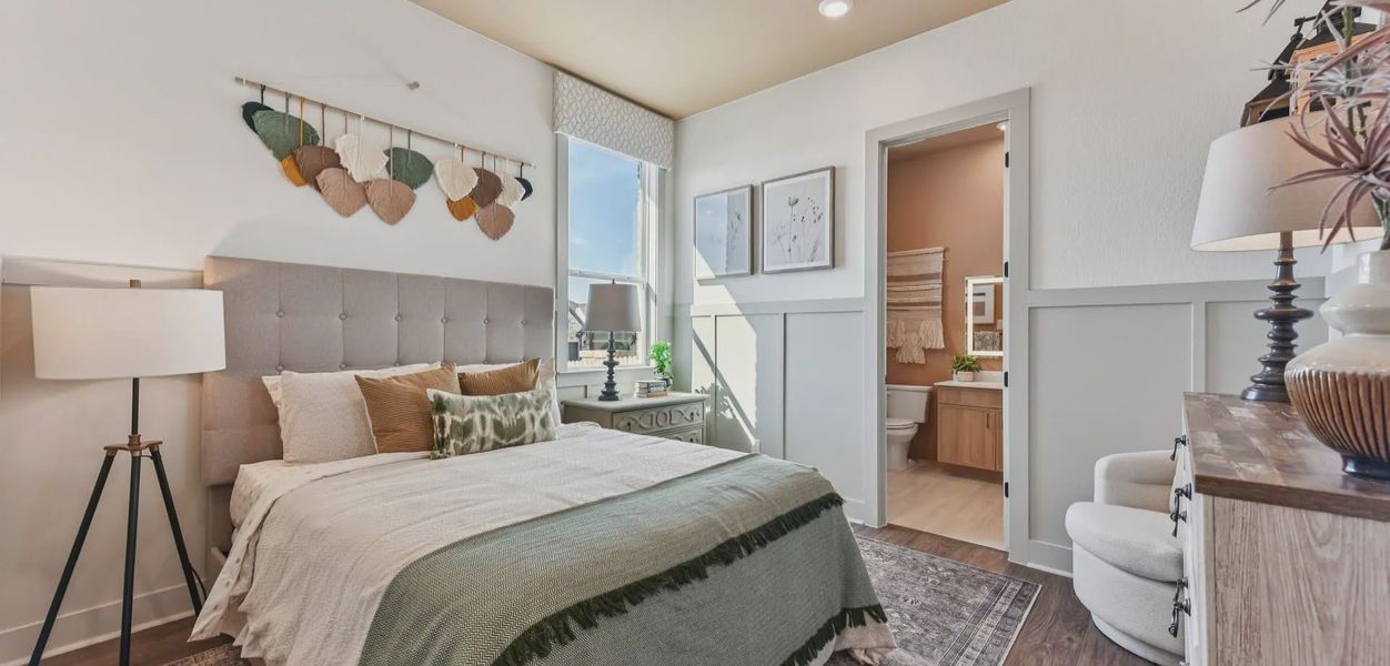 Representative furnished interior of a home built from the Silas by Chesmar Homes in The Grove at Blackhawk, Pflugerville (Image 13).
