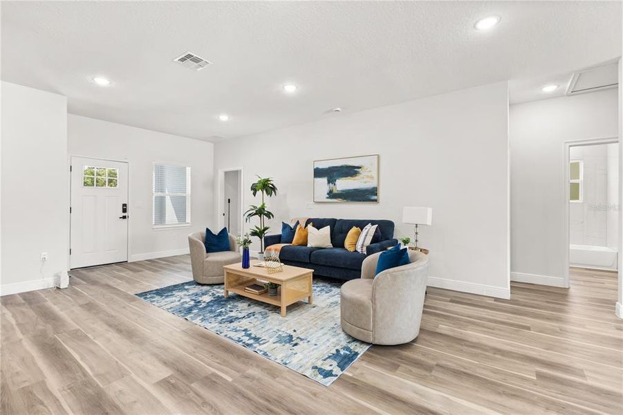 Furnished interior view inside a new home in , Ocala (Image 15). Furnished interior view inside a new home in , Ocala (Image 15).