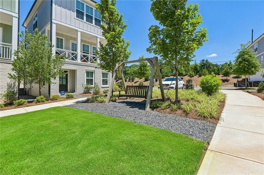 Exterior details and patio area of a home in , Alpharetta (Image 4).