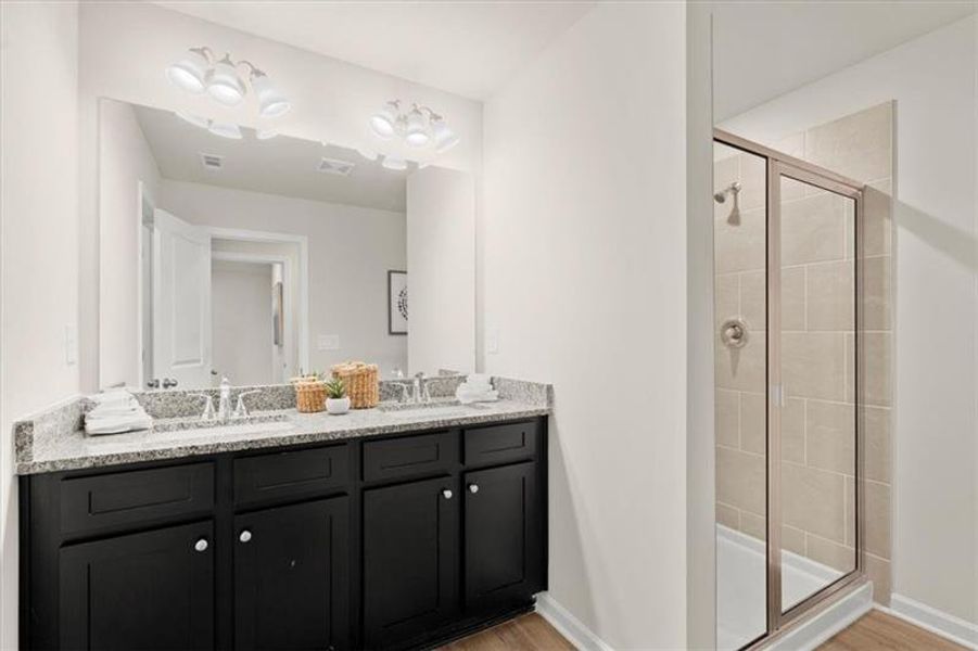 Furnished interior view inside a new home in , Dacula (Image 36).