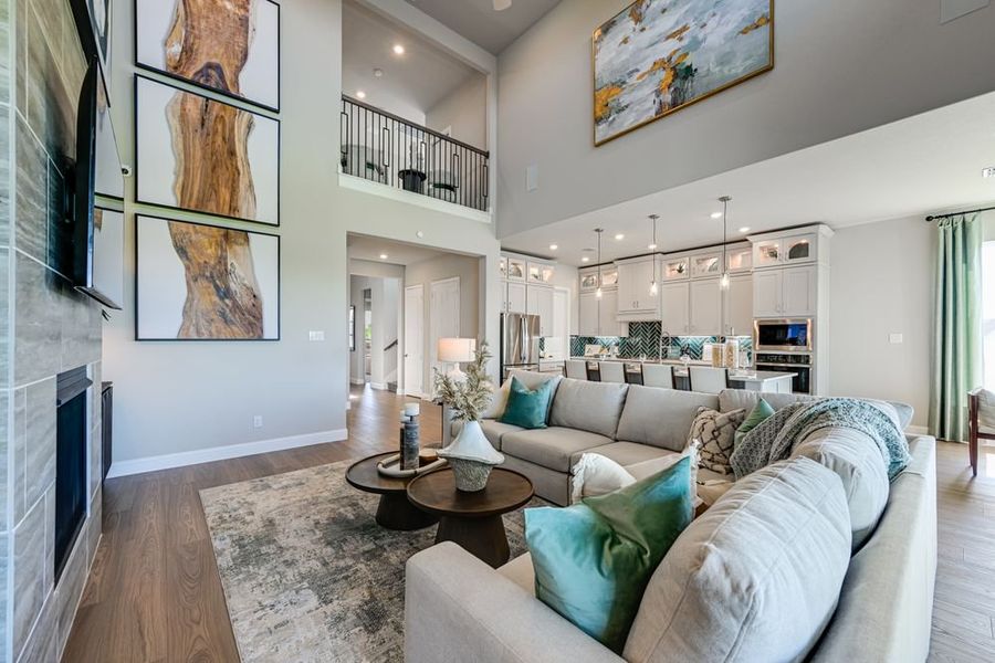 Furnished interior view inside a new home in South Oak, Lakewood Village (Image 6).